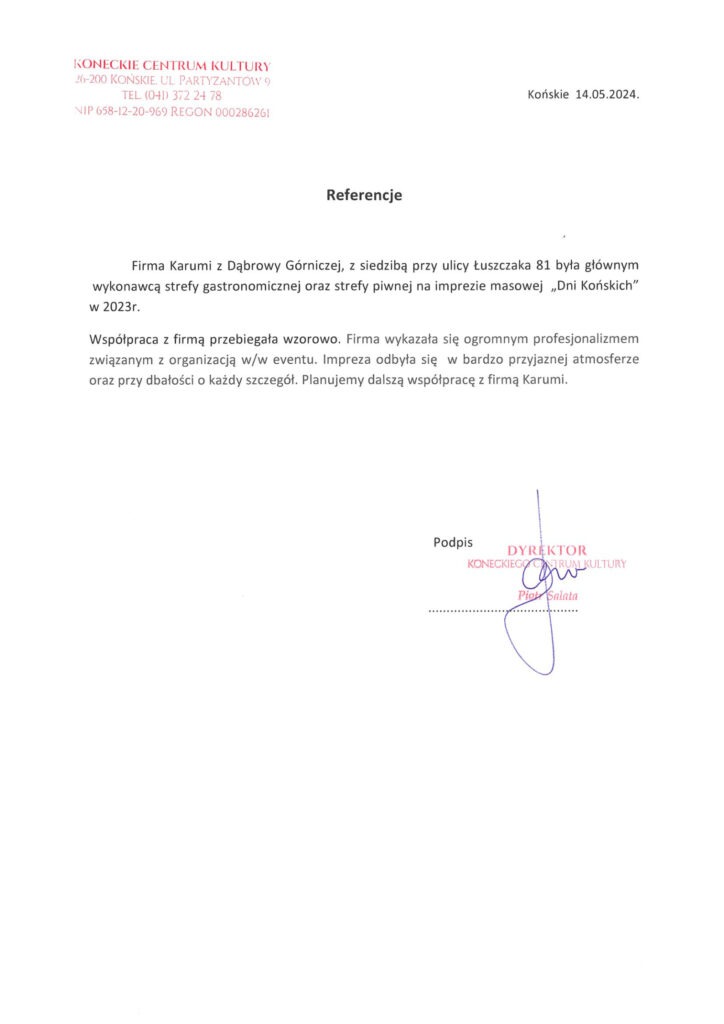 Referencje Konskie Żarciowozy